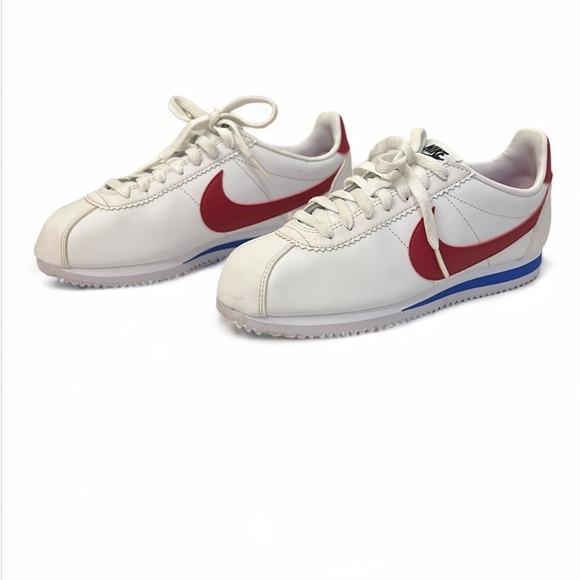Nike Shoes - Nike Classic Cortez Women's Size 8 White With Red Swoosh Forrest Gump